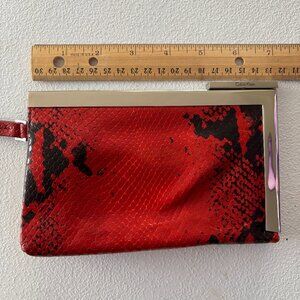 Calvin Klein Leather Wristlet Wallet Purse
